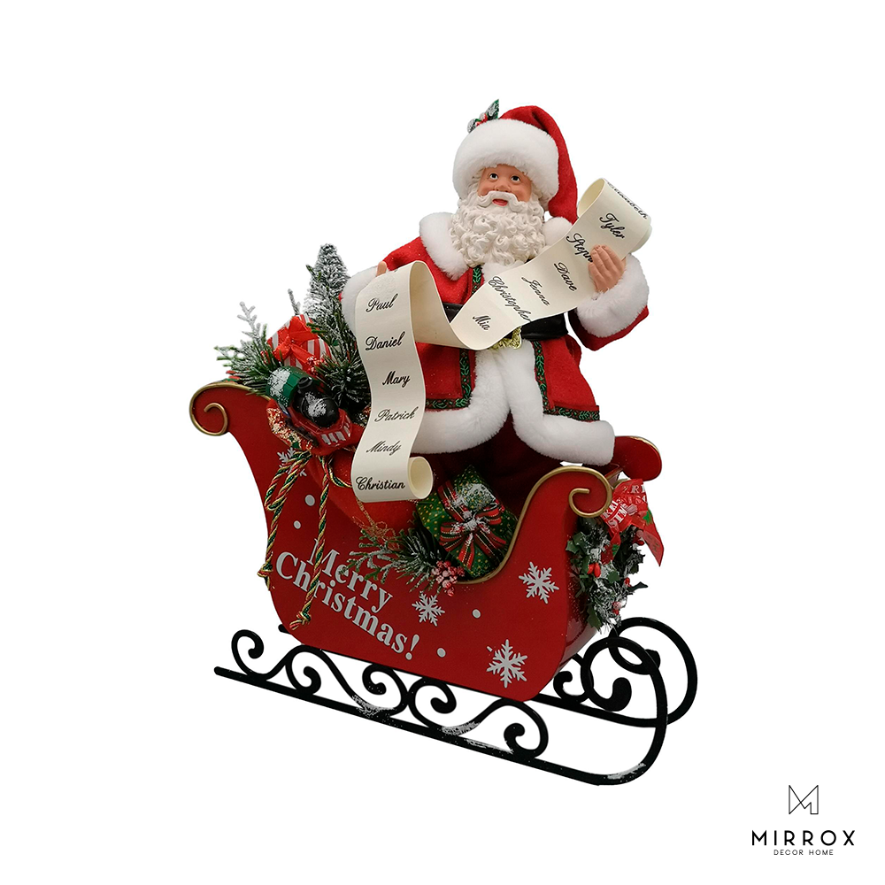 Santa Trineo 32.5 cm.